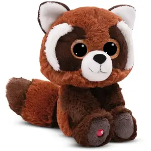 Peluche panda roux Nici Glubschis Robidu 15 cm pas cher