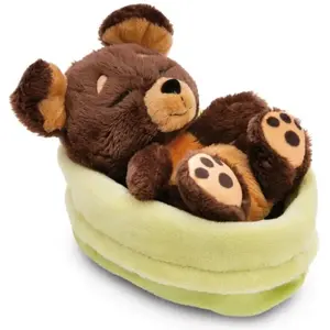 Comparateur de prix : NICI Peluche Chien Brun 12cm, Dormant dans Son Panier - Peluche pour câliner et Aimer, Produit durablement à partir de matériaux recyclés - 49748