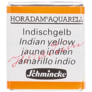 Schmincke Peinture aquarelle Horadam demi-godet extra-fine 220 - Jaune indien pas cher