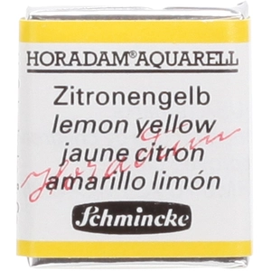 Schmincke Peinture aquarelle Horadam demi-godet extra-fine 215 - Jaune citron pas cher