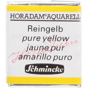 Schmincke Peinture aquarelle Horadam demi-godet extra-fine 216 - Jaune pur
