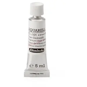 Comparateur de prix : Schmincke Peinture aquarelle Horadam 5 ml extra-fine 101 - Blanc de ti...