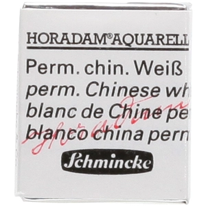 Schmincke Peinture aquarelle Horadam demi-godet extra-fine 102 - Blanc de Chine permanent pas cher
