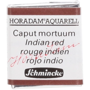 Schmincke Peinture aquarelle Horadam demi-godet extra-fine 645 - Rouge indien pas cher