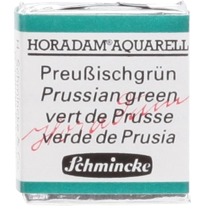 Schmincke Peinture aquarelle Horadam demi-godet extra-fine 528 - Vert de Prusse pas cher