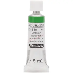 Comparateur de prix : Schmincke Peinture aquarelle Horadam 5 ml extra-fine 530 - Vert de vessie