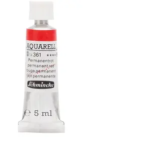 Comparateur de prix : Schmincke Peinture aquarelle Horadam 5 ml extra-fine 361 - Rouge permanent