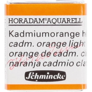 Comparateur de prix : Schmincke Peinture aquarelle Horadam demi-godet extra-fine 227 - Orange de cadmium clair