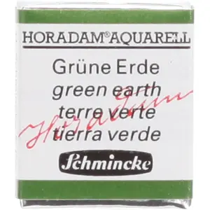 Schmincke Peinture aquarelle Horadam demi-godet extra-fine 516 - Terre verte pas cher