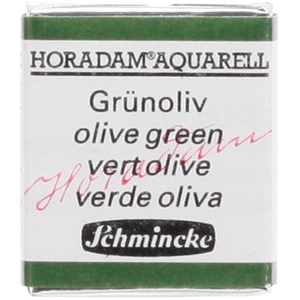 Schmincke Peinture aquarelle Horadam demi-godet extra-fine 515 - Vert olive pas cher