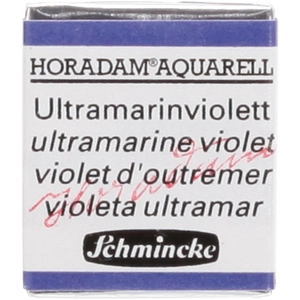 Schmincke Peinture aquarelle Horadam demi-godet extra-fine 495 - Violet d'outremer pas cher
