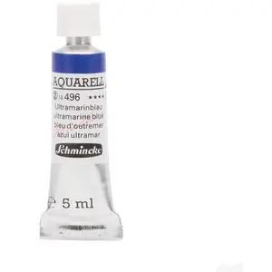 Schmincke Peinture aquarelle Horadam 5 ml extra-fine 496 - Bleu d'outremer