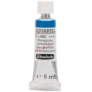 Schmincke Peinture aquarelle Horadam 5 ml extra-fine 484 - Bleu phtalo
