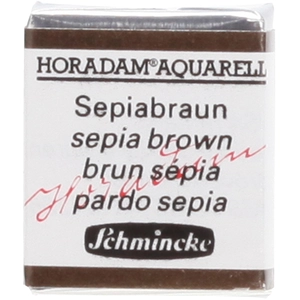 Schmincke Peinture aquarelle Horadam demi-godet extra-fine 663 - Brun sépia pas cher