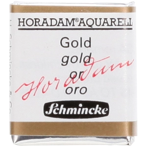 SCHMINCKE Peinture aquarelle Horadam demi-godet extra-fine 893 - Or pas cher