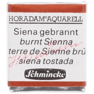 Schmincke Peinture aquarelle Horadam demi-godet extra-fine 661 - Terre de Sienne brûlée