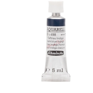 Schmincke Peinture aquarelle Horadam 5 ml extra-fine 498 - Bleu indigo foncé
