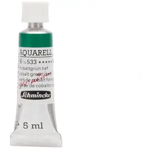 Comparateur de prix : Schmincke Peinture aquarelle Horadam 5 ml extra-fine 533 - Vert de cobalt foncé