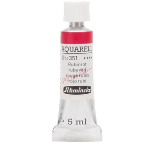 Comparateur de prix : Schmincke Peinture aquarelle Horadam 5 ml extra-fine 351 - Rouge rubis