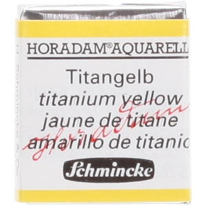 Comparateur de prix : Schmincke Peinture aquarelle Horadam demi-godet extra-fine 206 - Jaune de titane