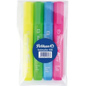 Pelikan surligneur Neon Marker, 4 couleurs en étui pas cher