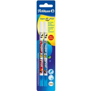 Comparateur de prix : Effaceurs d'encre Super Pirat - Pelikan - Large - Pointe ogive - Lot de 2
