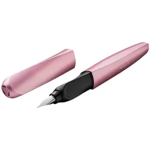 Stylo plume Girly Rose PELIKAN - Twist - Pte Moyenne - Rose-métallique