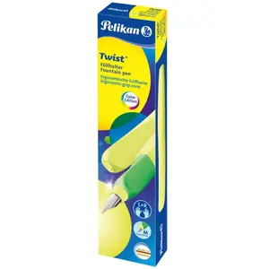 Pelikan Twist Stylo plume Neon, jaune fluo