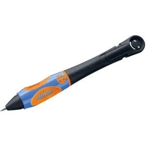 Pelikan Griffix 821100 Crayon pour gaucher, noir fluo, 1 pièce dans une boîte pliante