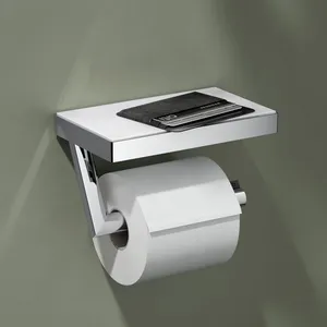 Keuco REVA Porte-rouleau de papier toilette avec tablette, 12873019000Vendu paramazon