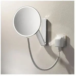 Comparateur de prix : Keuco Miroir grossissant lumineux à câble ilook_move - rond - chromé