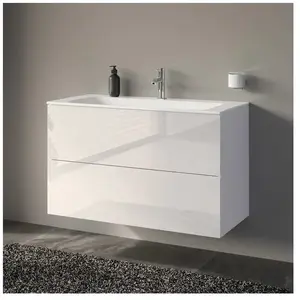 Keuco Paris Ensemble de meubles de salle de bains, avec armoire de toilette, 111503960006,Vendu parreuter