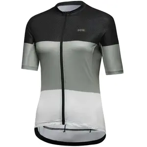 Maillot GOREWEAR Spirit Stripes manche courte noir gris blanc femme - XS pas cher