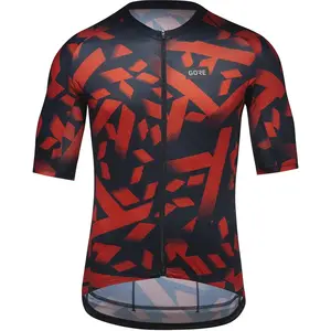 Maillot GOREWEAR Spirit Signal Camo manche courte bleu noir rouge feu - S pas cher
