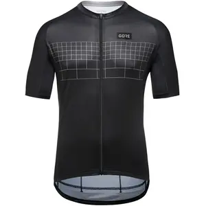 Maillot GOREWEAR Grid Fade 2.0 manche courte noir gris - S pas cher