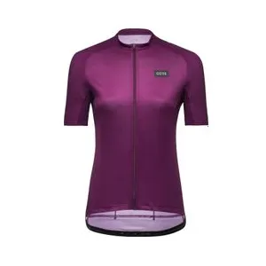 Maillot manches courtes femme gore wear daily violet noir pas cher
