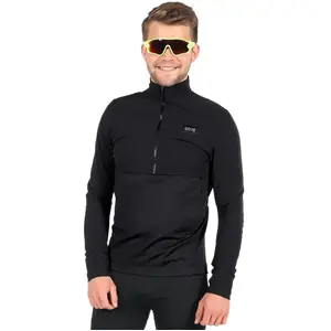 Maillot manches longues gore wear trailkpr hybride noir pas cher