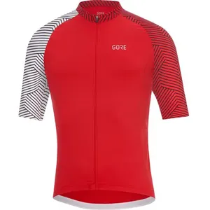 Comparateur de prix : Maillot manche courte GOREWEAR C5 Optiline rouge blanc - M