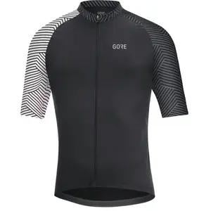 Comparateur de prix : Maillot manche courte GOREWEAR C5 Optiline noir blanc - S