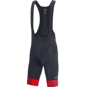 GOREWEAR C5 Opti Cuissard+ court à bretelles, Black/Red, XLVendu paramazon