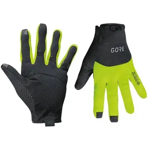 Comparateur de prix : Paire de gants long gore wear c5 gore tex infinium noir jaune fluo