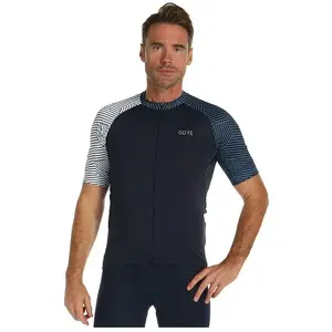 Maillot GOREWEAR C5 manche courte bleu foncé blanc - L