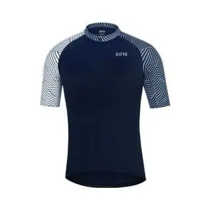 Comparateur de prix : Maillot GOREWEAR C5 manche courte bleu foncé blanc - XL
