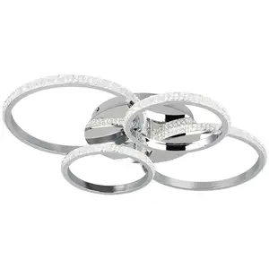 Trio Plafonnier design Cires chrome - R67364106 pas cher