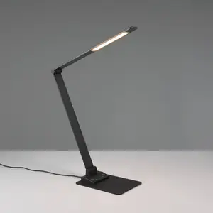 Comparateur de prix : Trio Lighting Lampe de table LED Travis, noir, CCT, intensité variable, tactile, USB