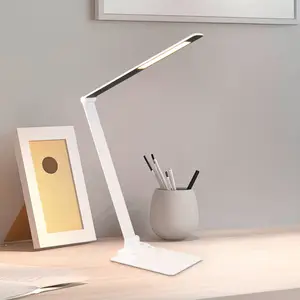 Comparateur de prix : Trio Lighting Lampe de table LED Travis, blanc, CCT, intensité variable, tactile, USB