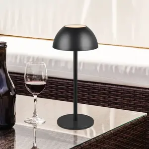 Comparateur de prix : RL LIVE YOUR LIGHT Reality Leuchten Lampe de table LED rechargeable Ricardo, noir, hauteur 30 cm, plastique