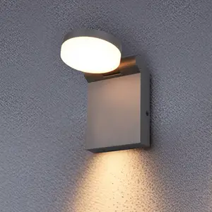 Comparateur de prix : Trio Lighting Applique d'extérieur LED Adour, anthracite, basculante, ...