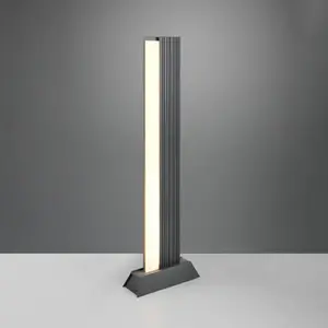 Comparateur de prix : Potelet led smd 16w, 1800lm, 3000k, verre blanc, anthracite - ip65 - t...
