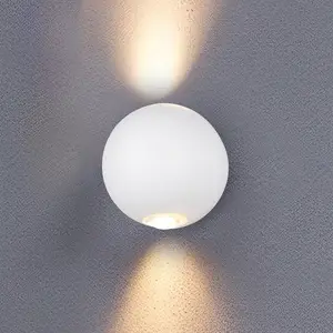 TRIO AVISIO - Wandlamp - Wit mat - incl. 2x SMD 2W - Buitenverlichting...
